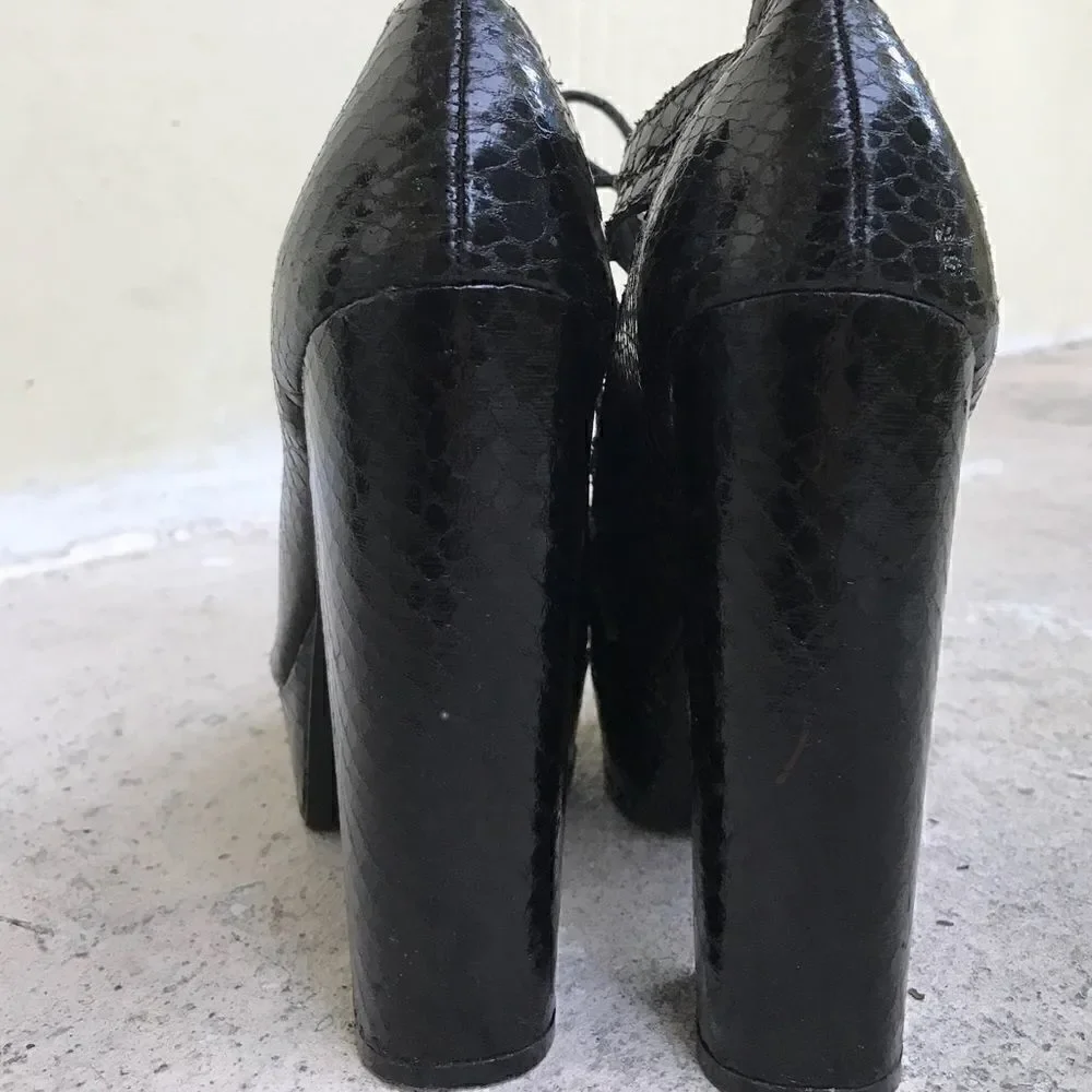 MIA  cut out lace up platform